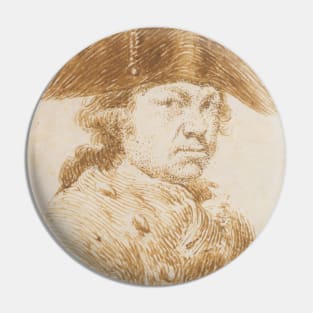 Self-Portrait in a Cocked Hat by Francisco Goya Pin