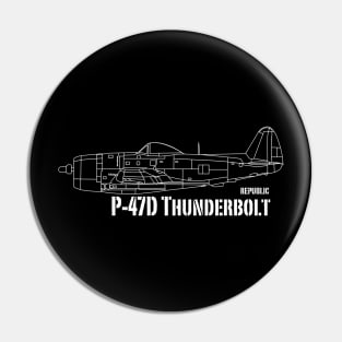 Republic P-47D Thunderbolt Pin