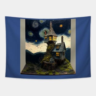 Starry Night Over The Burrow Tapestry