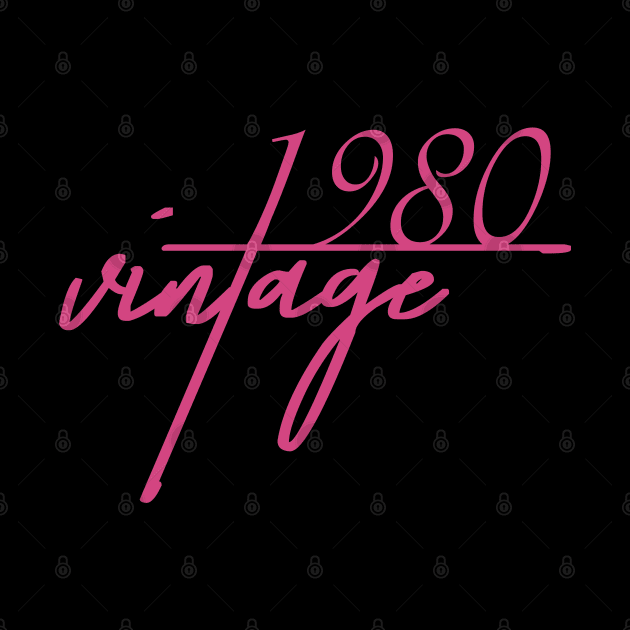 1980 Vintage. 40th Birthday Cool Gift Idea by FromHamburg