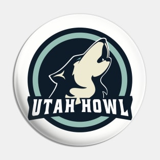 Utah Howl Pin
