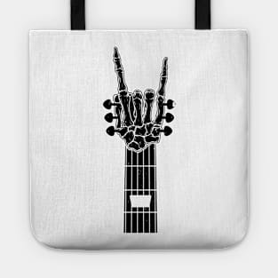 Skeleton Hand Guitar Player Guitarist Tote