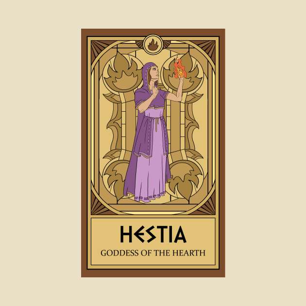 Hestia Tarot Card by katieclouds