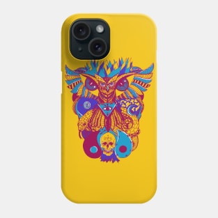 Triad Owl And Ageless Skull Phone Case