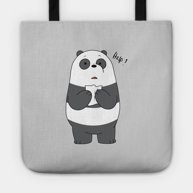 we bare bears tote bag