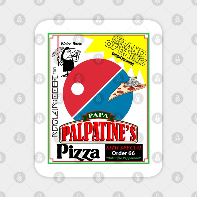 PAPA PIZZA Magnet by Conquest Art