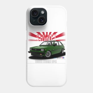 Toyota Starlet KP61 Green Phone Case