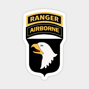 101st Airborne Division with Ranger Tab Magnet