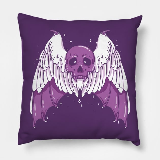 Demon skull Pillow by Kresnichka