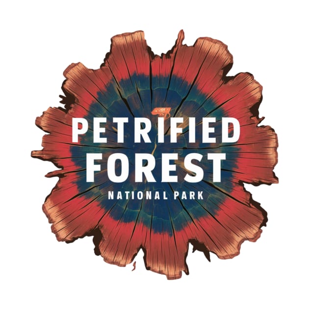 Petrified Forest National Park Tree Stump Emblem by Perspektiva