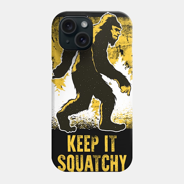 Bigfoot Yeti Keep it Squatchy Phone Case by 5StarDesigns