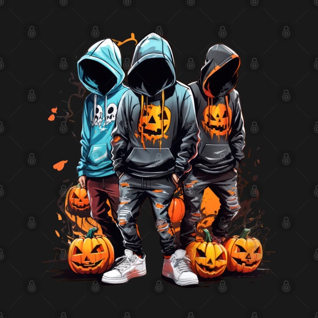 Hooded Haunts: The Mysterious Trio by TooplesArt