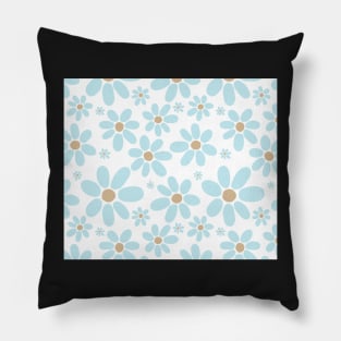 Light blue flower pattern Pillow