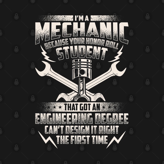 Mechanical Engineering Degree Funny Mechanical Engineer by savariya