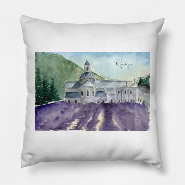 Georgia. Monastery Pillow by feafox92