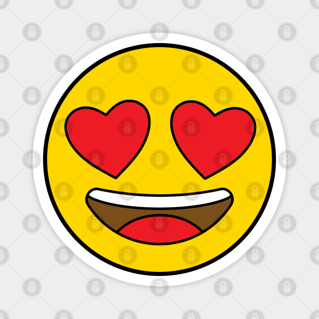 Smiling love heart eyes emoji Heart Eyes Emoji TeePublic