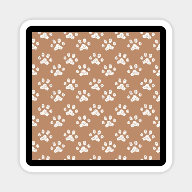 Dog Paws Pattern Magnet by The WYLD Tribe