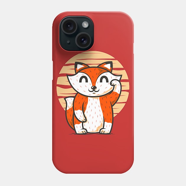 Maneki Fox Phone Case by krisren28