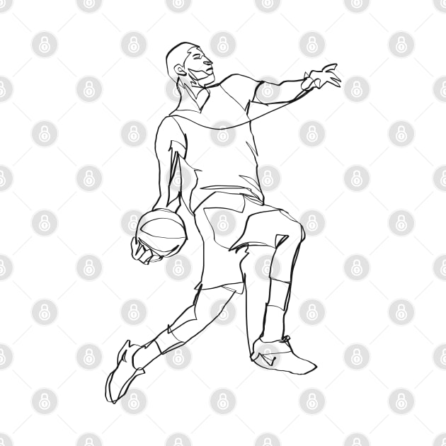 Basketball line art by Mousely 