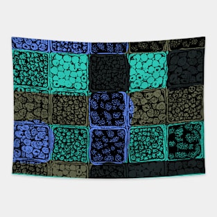 Blue Berry Baskets Tapestry