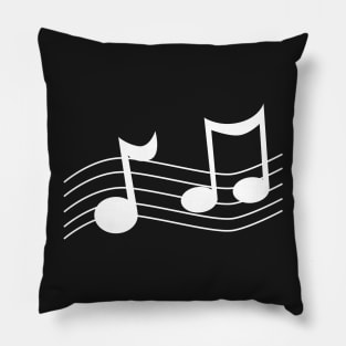 Minimal Music Notes Pillow