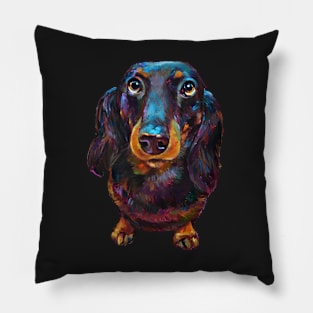 DACHSHUND STICKER Pillow