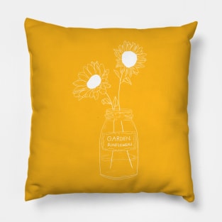 Sunflower andMason jar Pillow