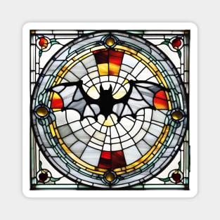 Classic Bat Stained Glass Magnet