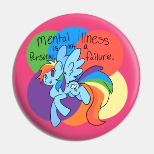 Rainbow Dash Mental Health Pin