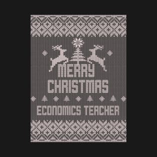 Merry Christmas ECONOMICS TEACHER T-Shirt
