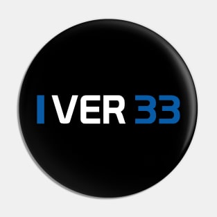 VER 33 Design - White Text. Pin