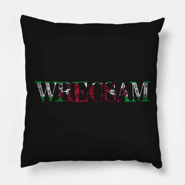 WRECSAM WELSH FLAG Pillow by MarniD9