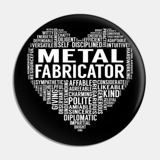 Metal Fabricator Heart Pin