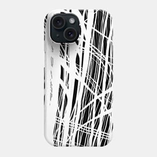 Abstract black and white light texture Phone Case