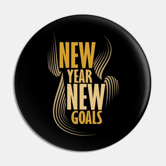 New Year New Goals!! Gold Pin by Day81