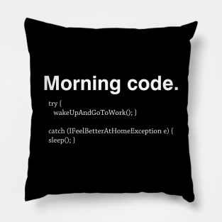 Morning Code Pillow