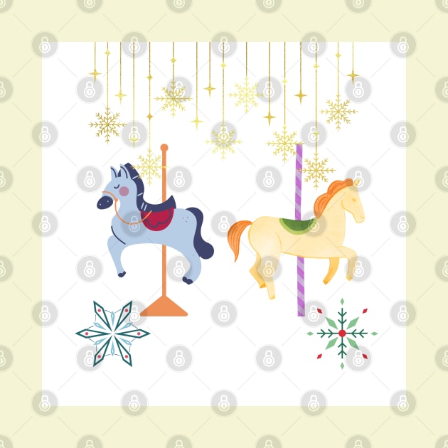 Christmas Horse Toy Nutcracker by Jesscreative