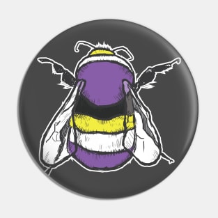 Nonbinary Bee Pin