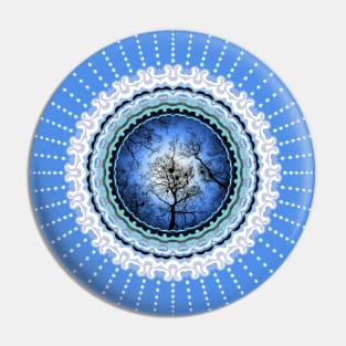 Tree in mandala Pin