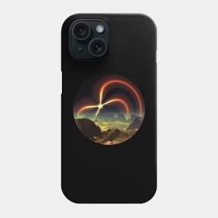 Planetary Art - Cosmic Morning on Planet Plasmaja Phone Case