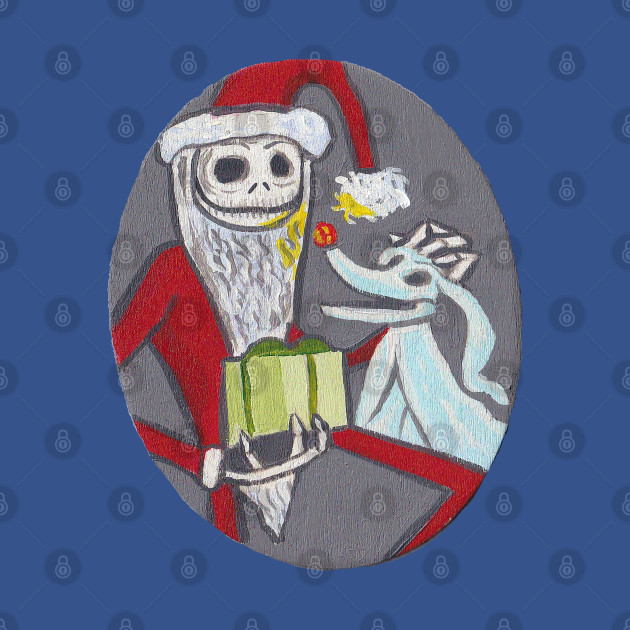 Disover Jack Skellington and Zero - Santa Jack Skellington - T-Shirt