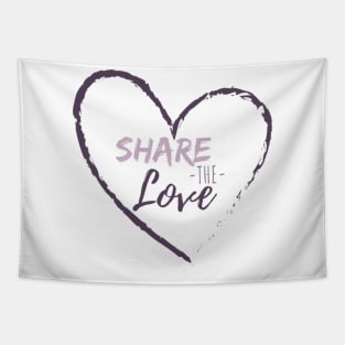 SHARE THE LOVE VALENTINE Tapestry