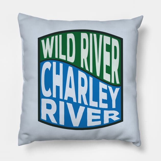 Charley River Wild River wave Pillow by nylebuss