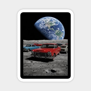 Cars on the Moon-2 Magnet
