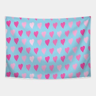 Hearts blue and pink - Pattern collection Tapestry