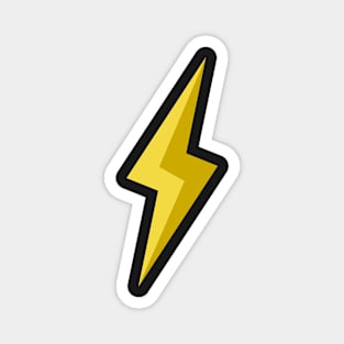 Thunderbolt, Lightning simple logo Magnet