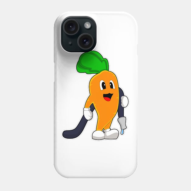 Carrot Firefighter Fire hose Phone Case by Markus Schnabel