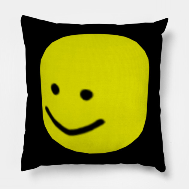 Roblox Big Head Noob Gamer Gift Roblox Pillow Teepublic Au - how to get bighead roblox