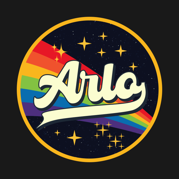 Arlo // Rainbow In Space Vintage Style by LMW Art