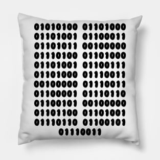 Thick Thighs Save Lives - Binary Lines Pillow